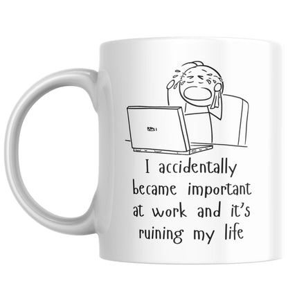 Work Mug, Office Mug, Colleague Funny Gift - Multi Colour Options
