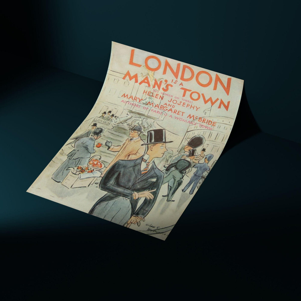 Vintage magazine Print Poster, Victoriana, London Magazine Art, Victorian, Retro Wall Art