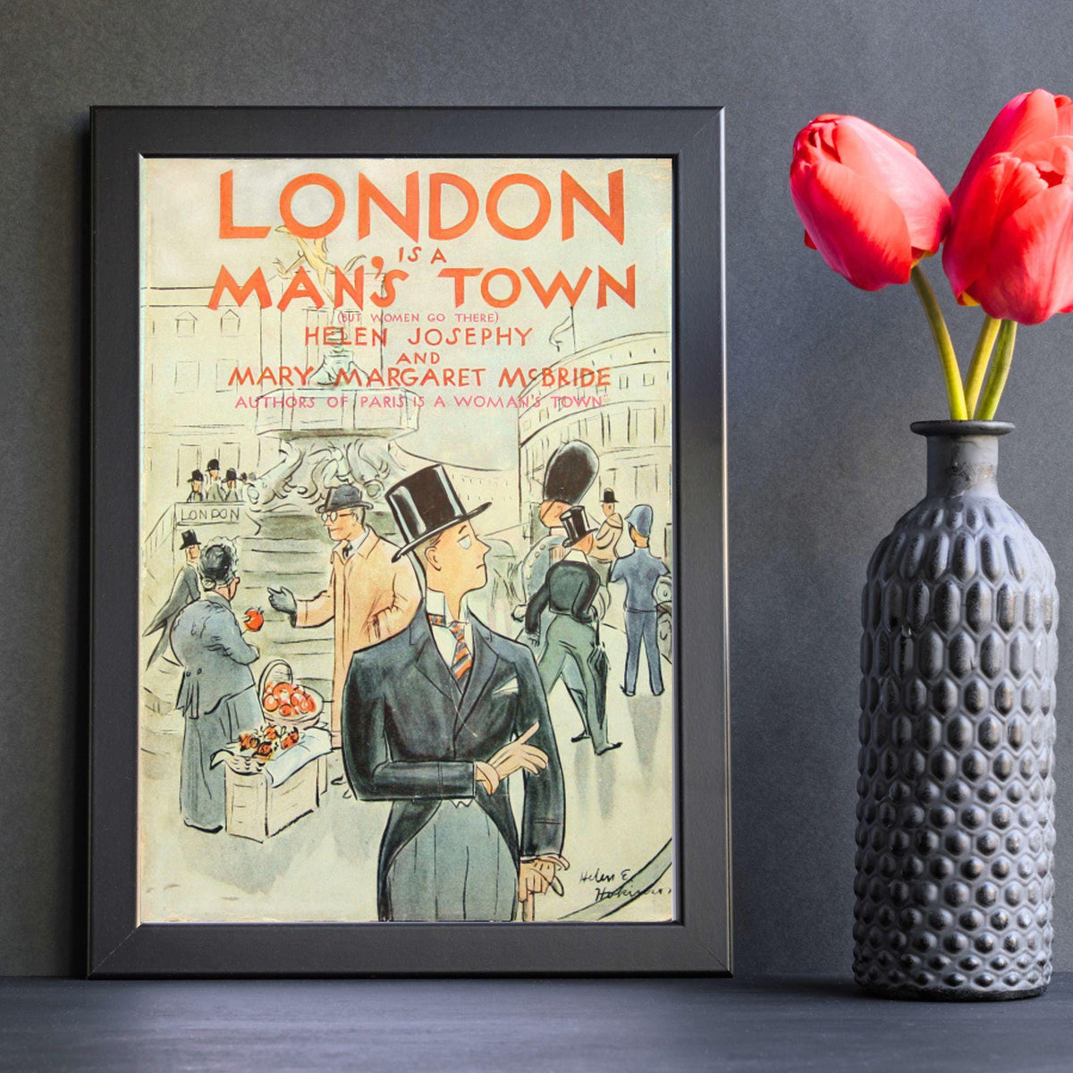 Vintage magazine Print Poster, Victoriana, London Magazine Art, Victorian, Retro Wall Art