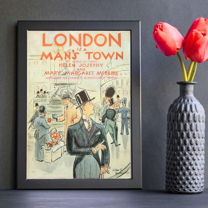 Vintage magazine Print Poster, Victoriana, London Magazine Art, Victorian, Retro Wall Art