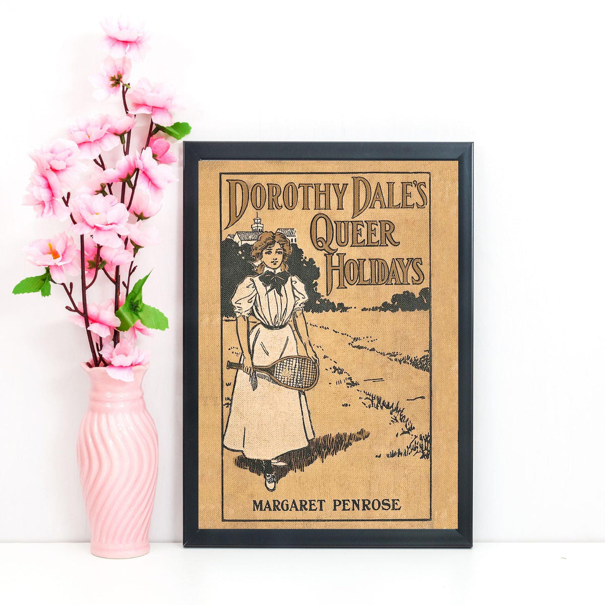Vintage Book Cover Print Poster, Victoriana, Victorian, Retro Wall Art