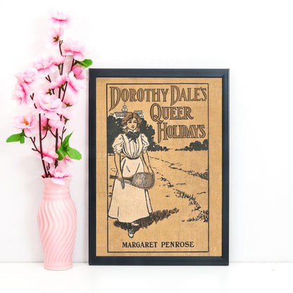 Vintage Book Cover Print Poster, Victoriana, Victorian, Retro Wall Art