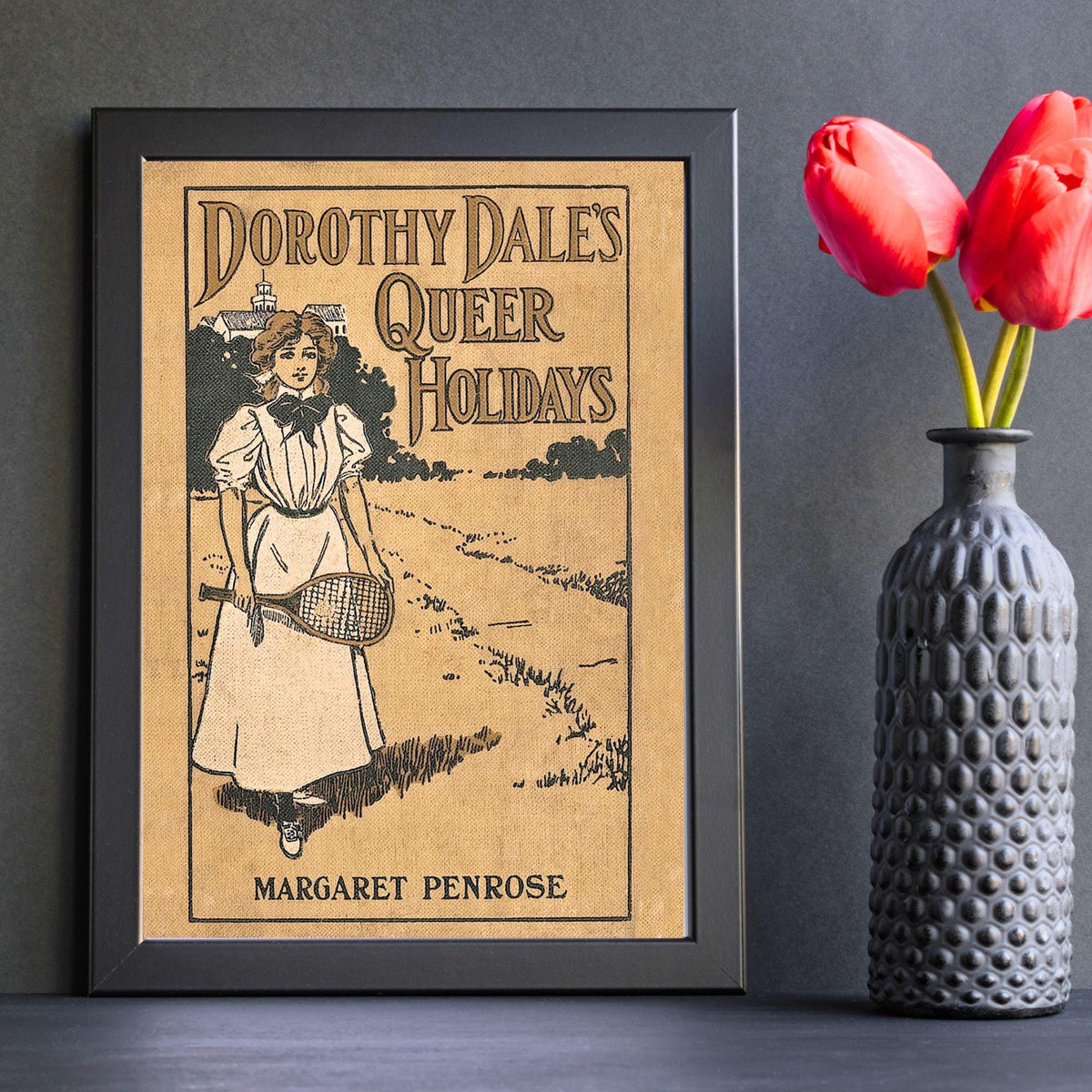 Vintage Book Cover Print Poster, Victoriana, Victorian, Retro Wall Art