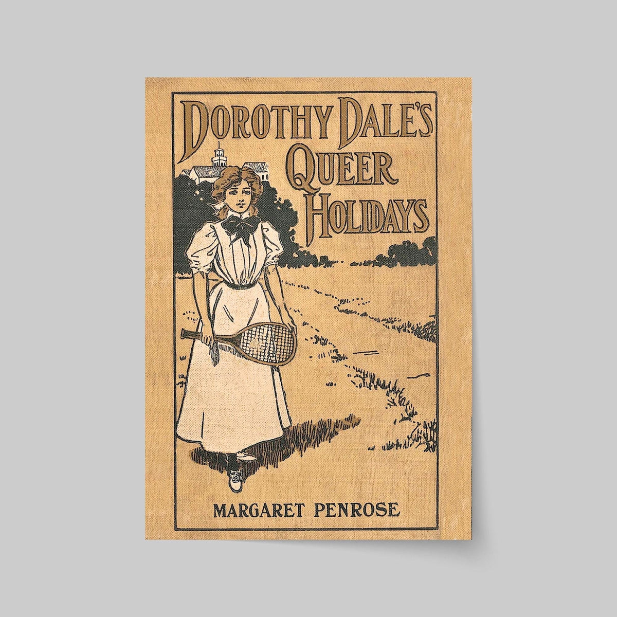 Vintage Book Cover Print Poster, Victoriana, Victorian, Retro Wall Art