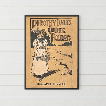 Vintage Book Cover Print Poster, Victoriana, Victorian, Retro Wall Art