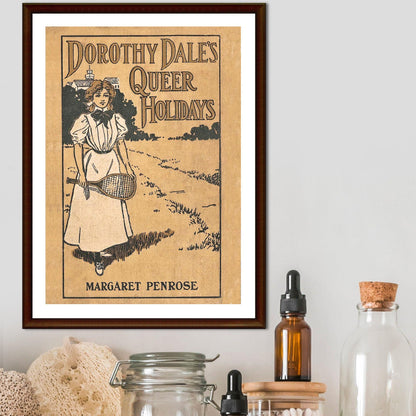 Vintage Book Cover Print Poster, Victoriana, Victorian, Retro Wall Art