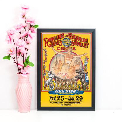 Vintage Circus Print Poster, Victoriana, Victorian, Retro Wall Art, Barnum's Circus Advertising