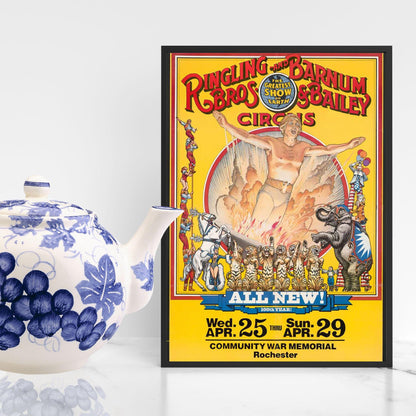 Vintage Circus Print Poster, Victoriana, Victorian, Retro Wall Art, Barnum's Circus Advertising