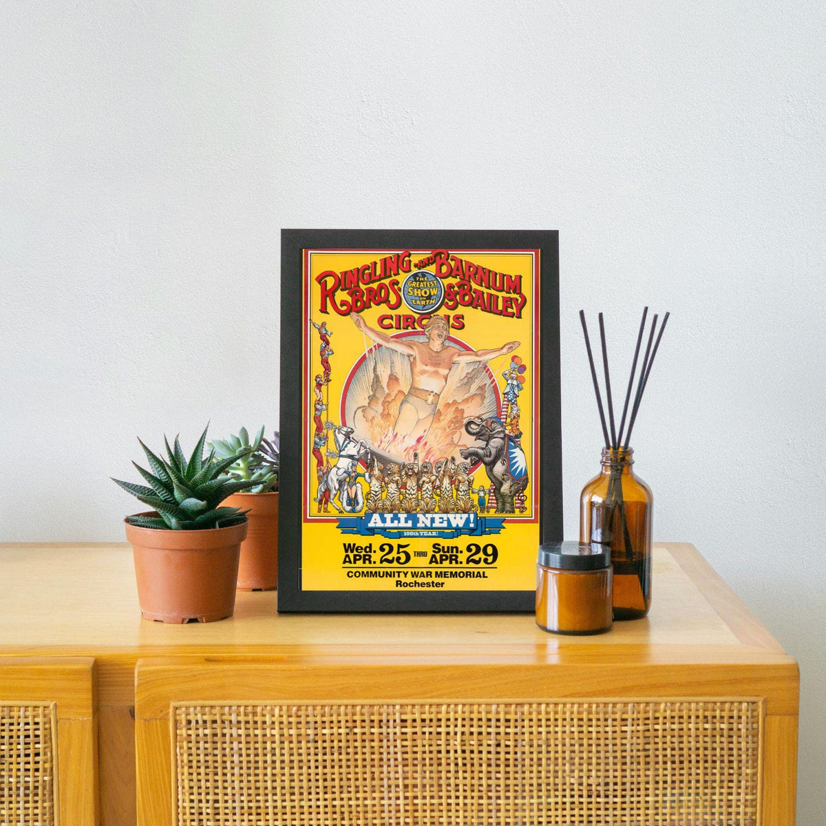 Vintage Circus Print Poster, Victoriana, Victorian, Retro Wall Art, Barnum's Circus Advertising