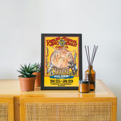 Vintage Circus Print Poster, Victoriana, Victorian, Retro Wall Art, Barnum's Circus Advertising