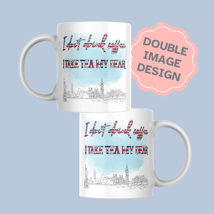Englishman in New York Mug, Sting, Music Mug, London City Design - Multi Colour Options