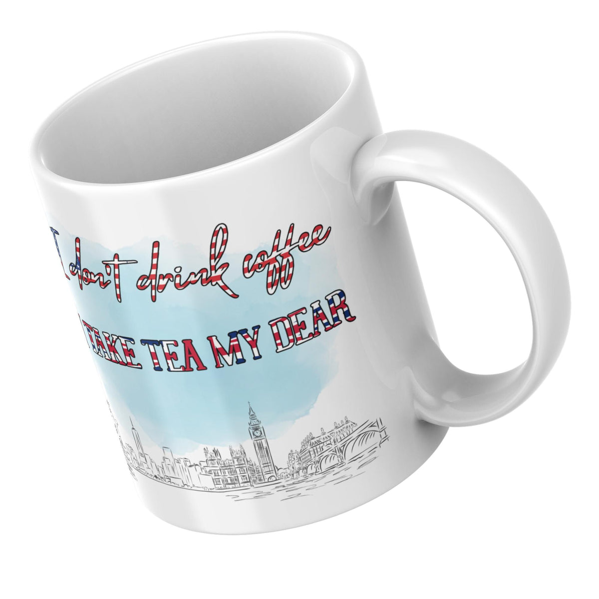 Englishman in New York Mug, Sting, Music Mug, London City Design - Multi Colour Options