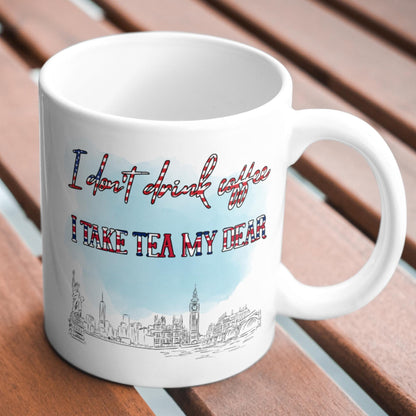 Englishman in New York Mug, Sting, Music Mug, London City Design - Multi Colour Options