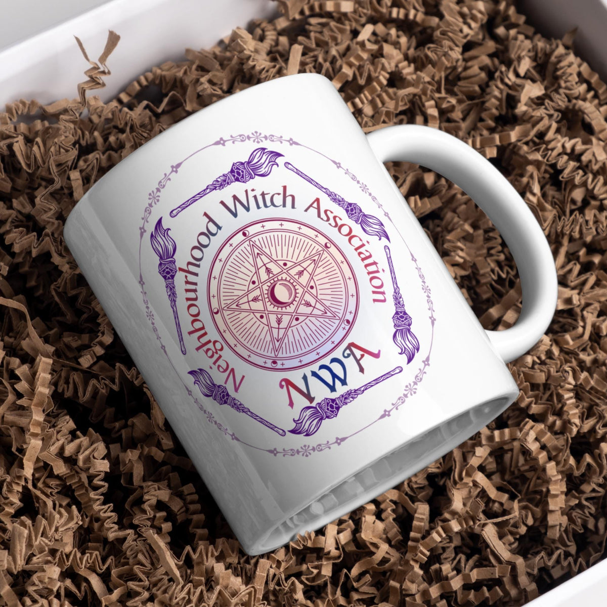NWA Neighbourhood Witch Association Mug, Funny Wicca Gift - Multi Colour Options