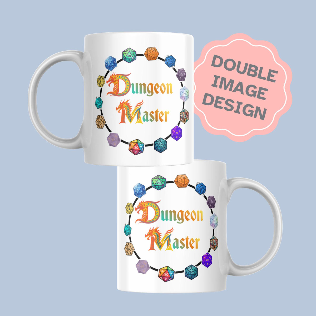 Dungeons and Dragons Mug, DM Dungeon Master, Cool Gift - Multi Colour Options