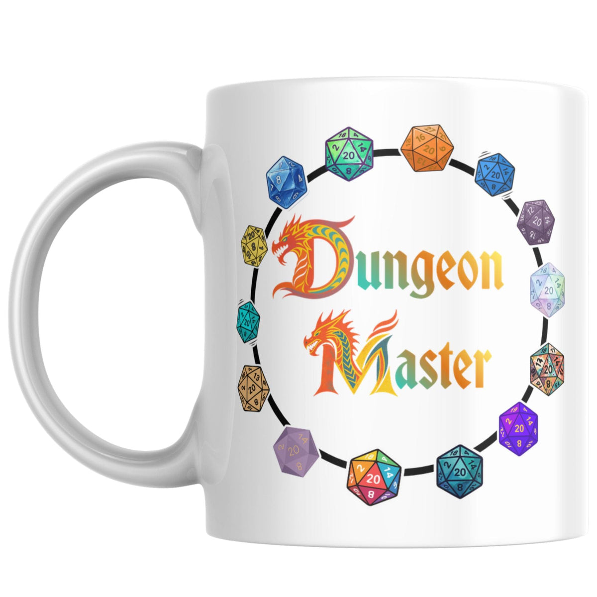 Dungeons and Dragons Mug, DM Dungeon Master, Cool Gift - Multi Colour Options