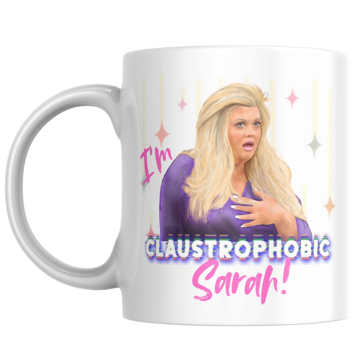 Personalised Gemma Collins Mug, Custom Name, Big Brother Mug, Multi Colour Options