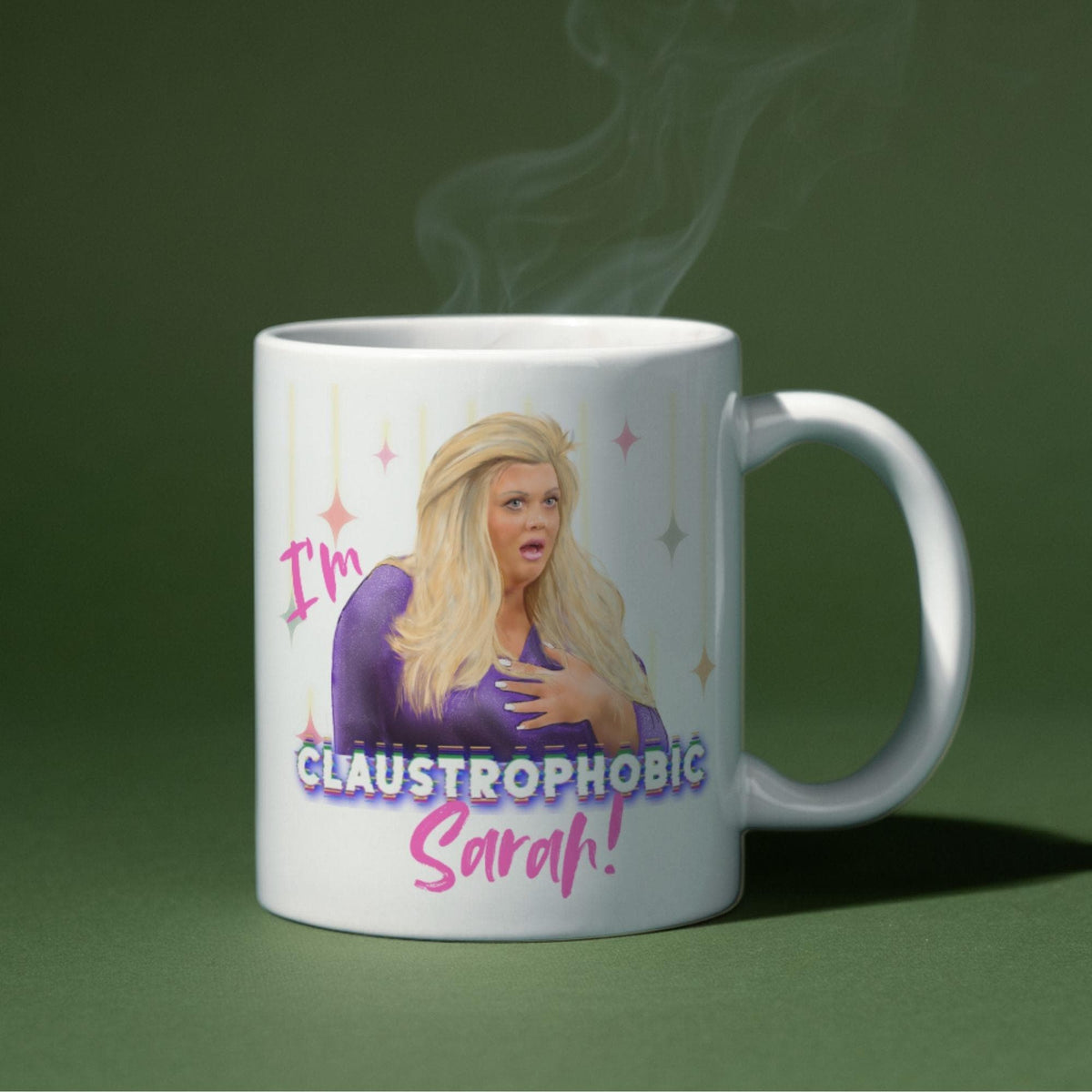 Personalised Gemma Collins Mug, Custom Name, Big Brother Mug, Multi Colour Options
