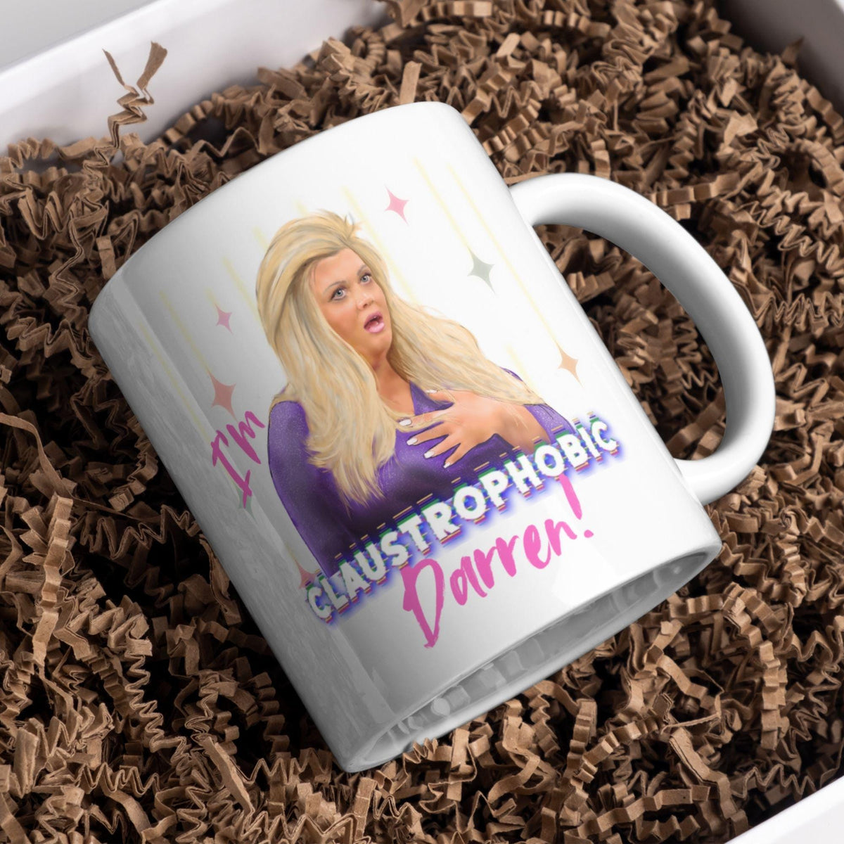 Personalised Gemma Collins Mug, Custom Name, Big Brother Mug, Multi Colour Options