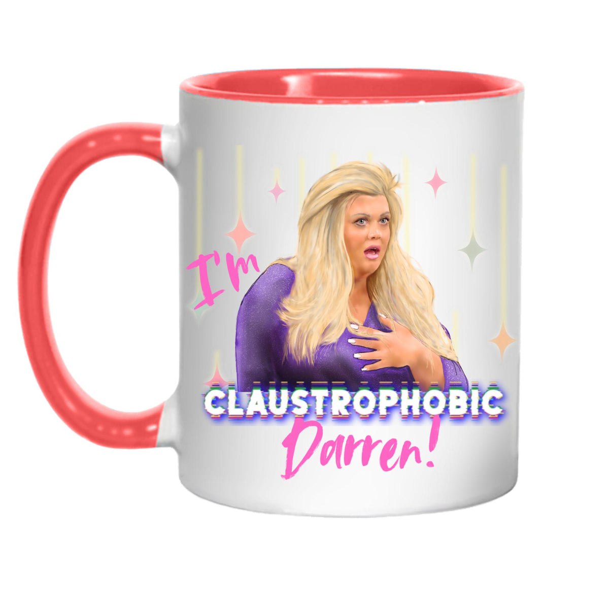 Personalised Gemma Collins Mug, Custom Name, Big Brother Mug, Multi Colour Options