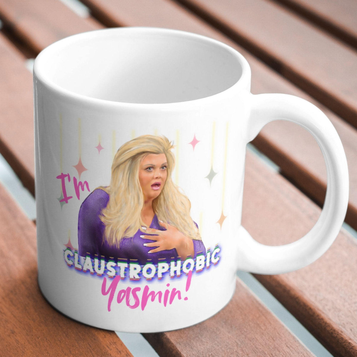 Personalised Gemma Collins Mug, Custom Name, Big Brother Mug, Multi Colour Options
