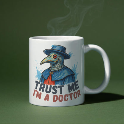 Doctor Mug, Plague Mask, Gothic Mug, Funny Gift - Multi Colour Options