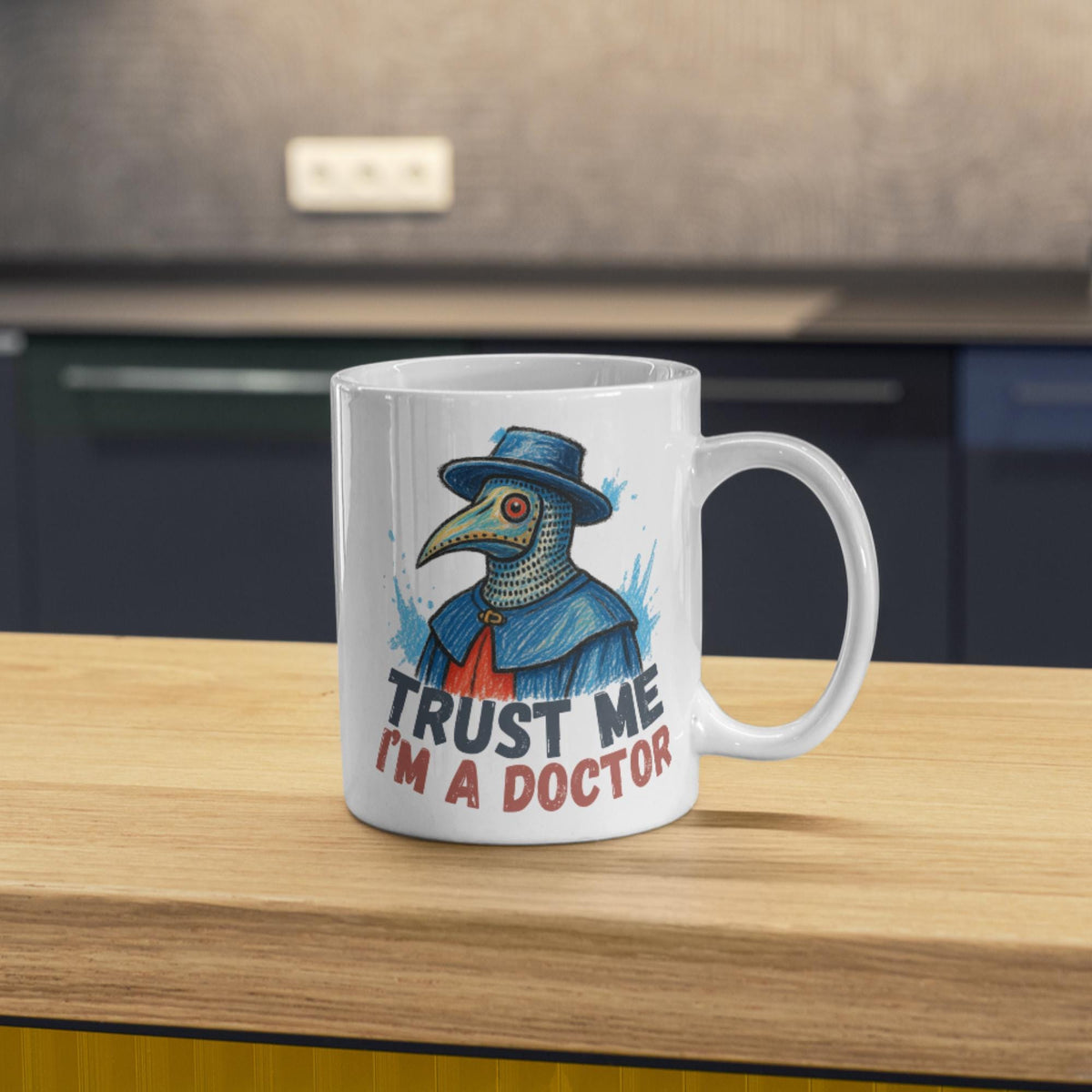 Doctor Mug, Plague Mask, Gothic Mug, Funny Gift - Multi Colour Options