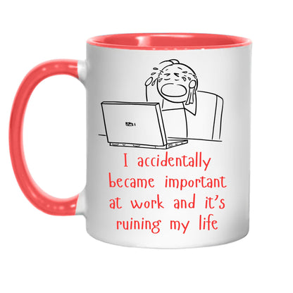 Work Mug, Office Mug, Colleague Funny Gift - Multi Colour Options
