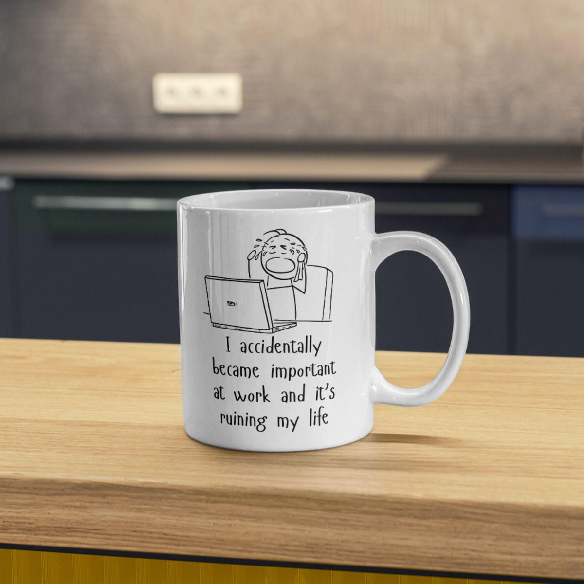 Work Mug, Office Mug, Colleague Funny Gift - Multi Colour Options