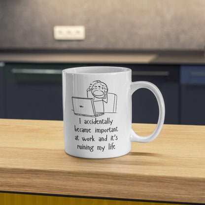 Work Mug, Office Mug, Colleague Funny Gift - Multi Colour Options