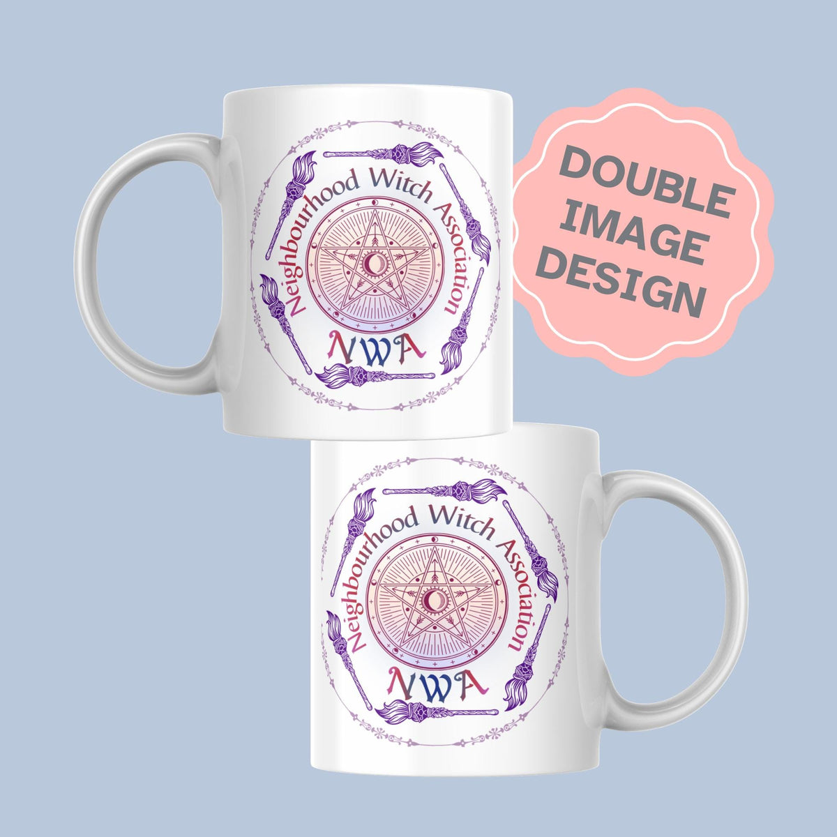 NWA Neighbourhood Witch Association Mug, Funny Wicca Gift - Multi Colour Options
