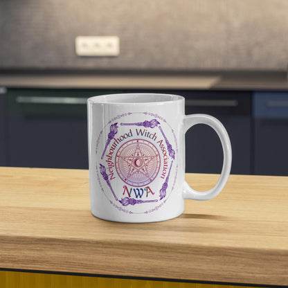 NWA Neighbourhood Witch Association Mug, Funny Wicca Gift - Multi Colour Options