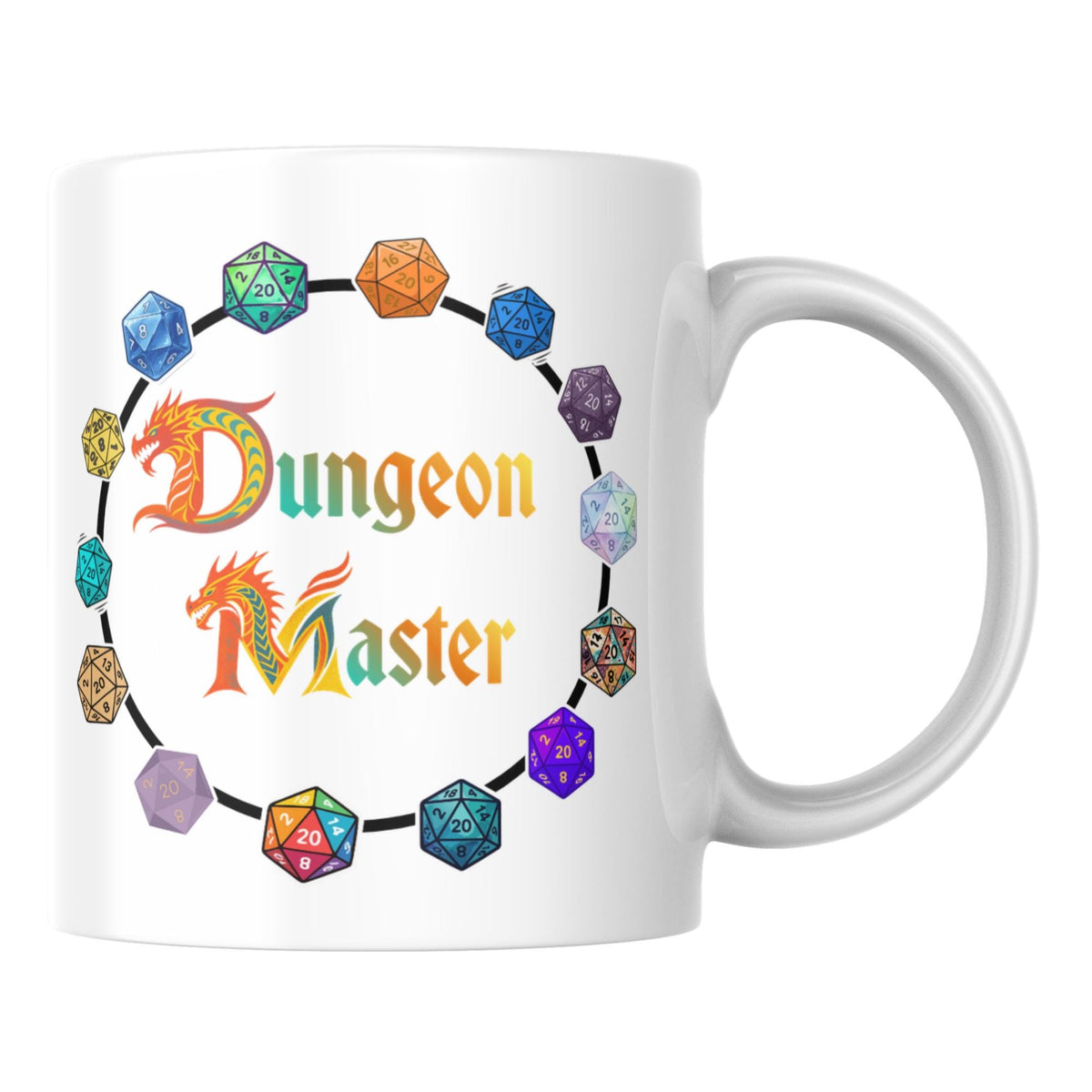 Dungeons and Dragons Mug, DM Dungeon Master, Cool Gift - Multi Colour Options