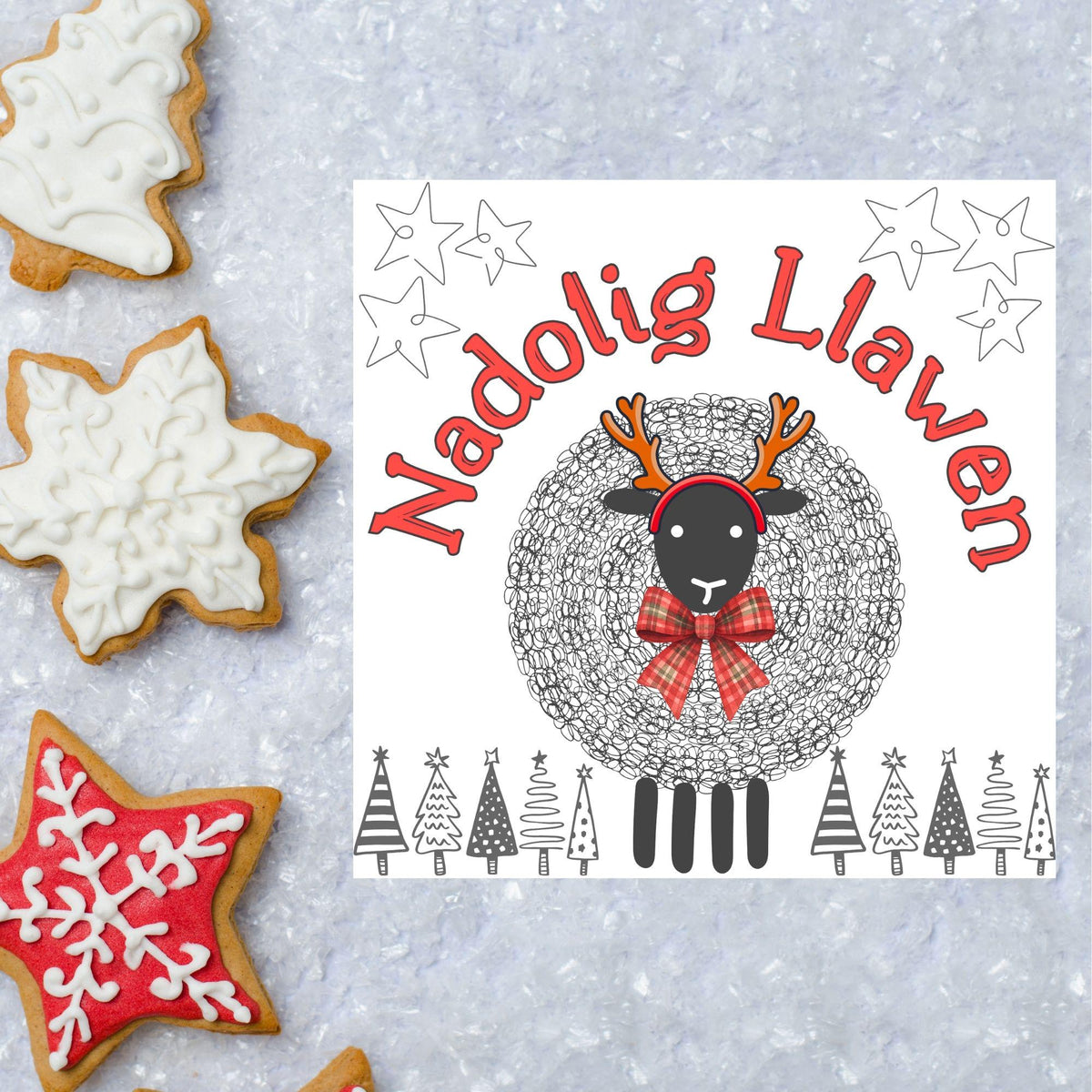 Welsh Language Christmas Card, Welsh Christmas Card, Nadolig Llawen, Card for Wife, Card for Girlfriend, For Sister, For Cousin, For Aunt