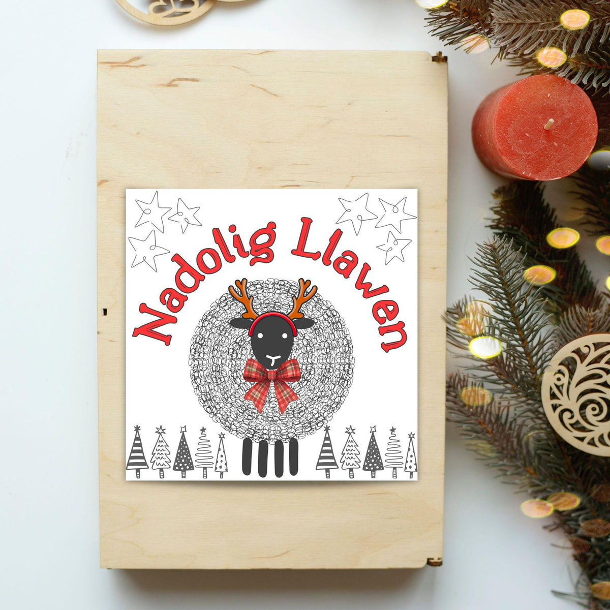 Welsh Language Christmas Card, Welsh Christmas Card, Nadolig Llawen, Card for Wife, Card for Girlfriend, For Sister, For Cousin, For Aunt