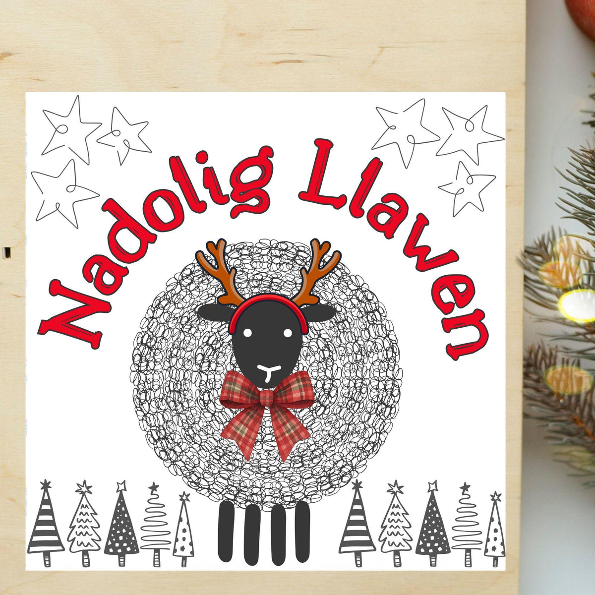 Welsh Language Christmas Card, Welsh Christmas Card, Nadolig Llawen, Card for Wife, Card for Girlfriend, For Sister, For Cousin, For Aunt