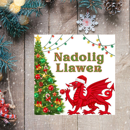 Welsh Language Christmas Card, Welsh Christmas Card, Nadolig Llawen, Card for Wife, Card for Girlfriend, For Sister, For Cousin, For Aunt