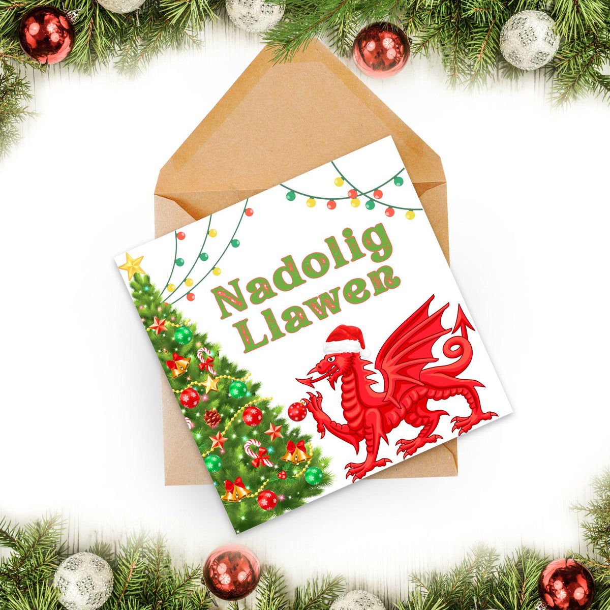 Welsh Language Christmas Card, Welsh Christmas Card, Nadolig Llawen, Card for Wife, Card for Girlfriend, For Sister, For Cousin, For Aunt