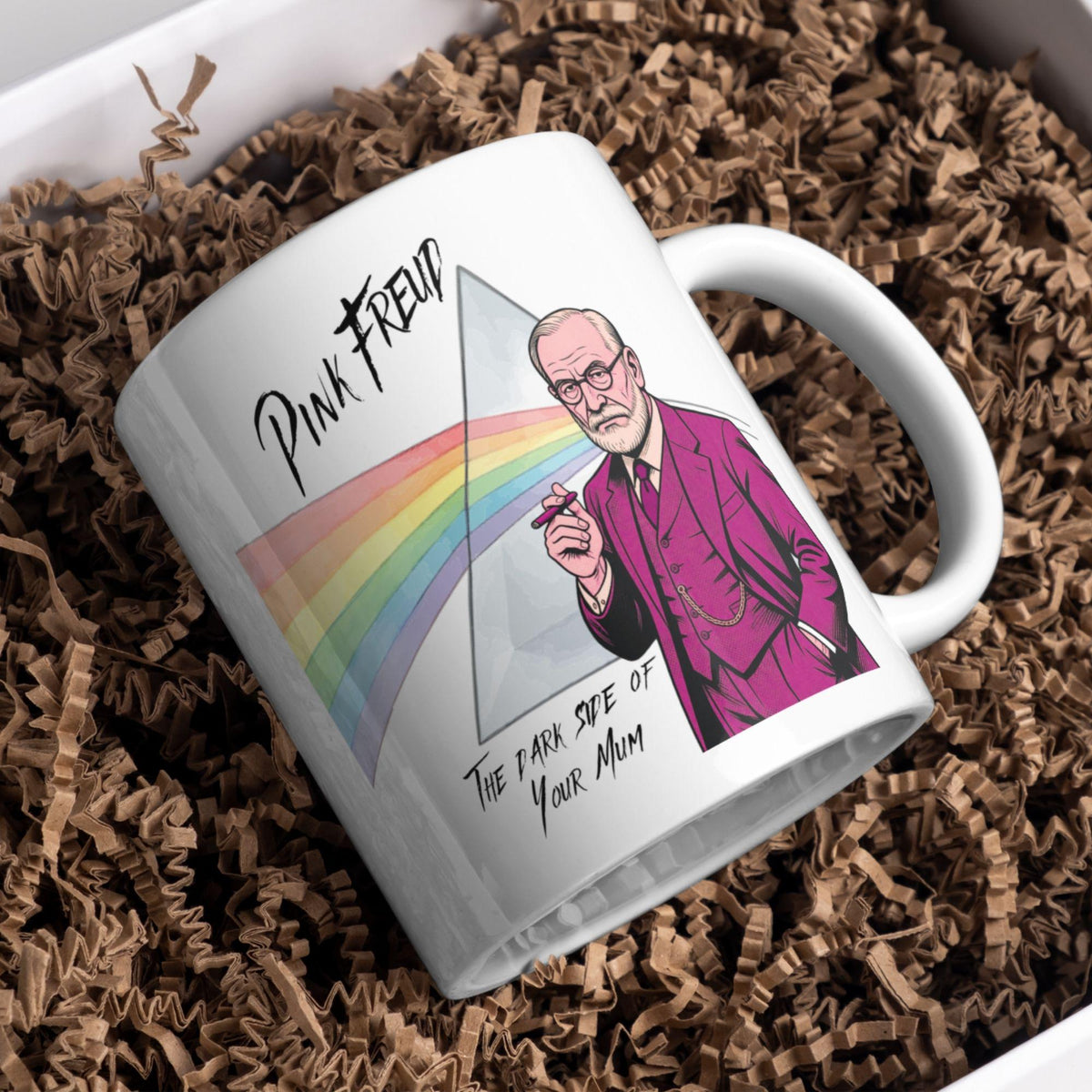 Pink Freud Mug, Funny Psychology Gift, Oedipus Complex, Freudian Mug, Gift For Psychologist, Your Mum - Multi Colour Options