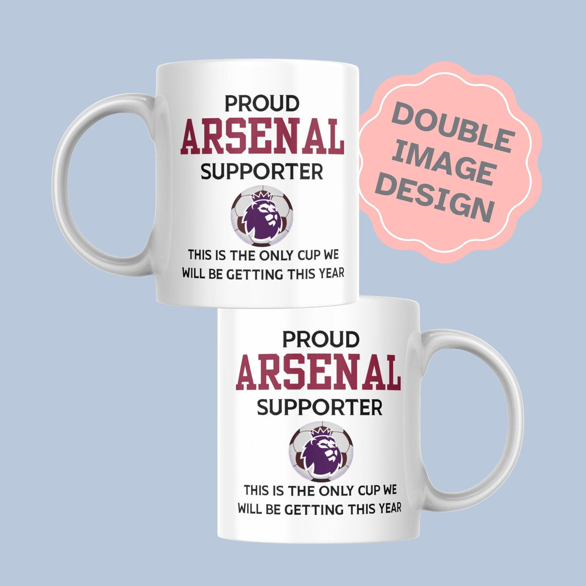 Any Football Team Mug, Joke Gift, Custom Team Cup - Multi Colour Options