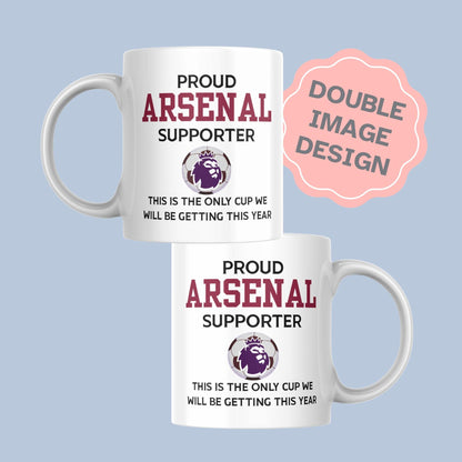 Any Football Team Mug, Joke Gift, Custom Team Cup - Multi Colour Options