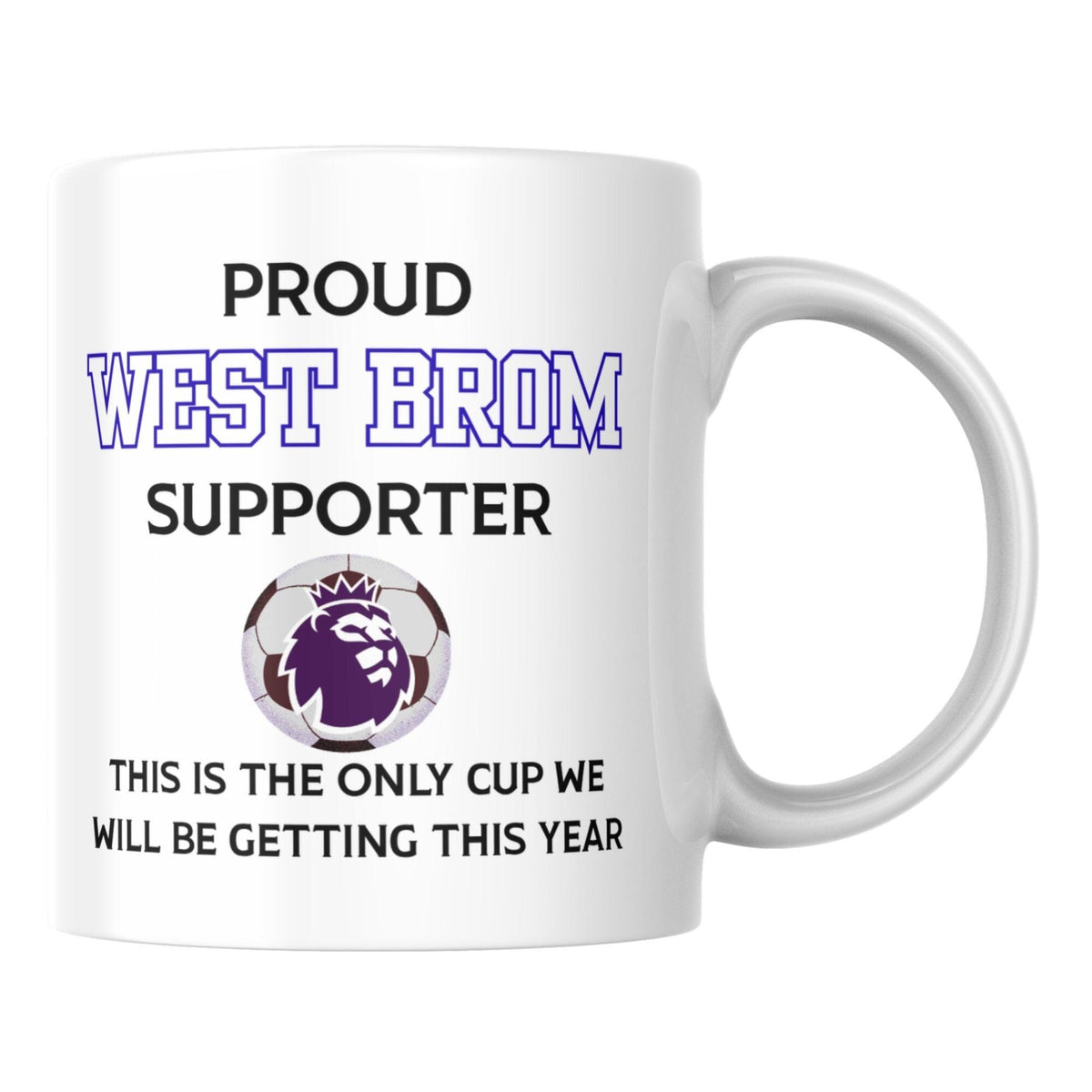 Any Football Team Mug, Joke Gift, Custom Team Cup - Multi Colour Options