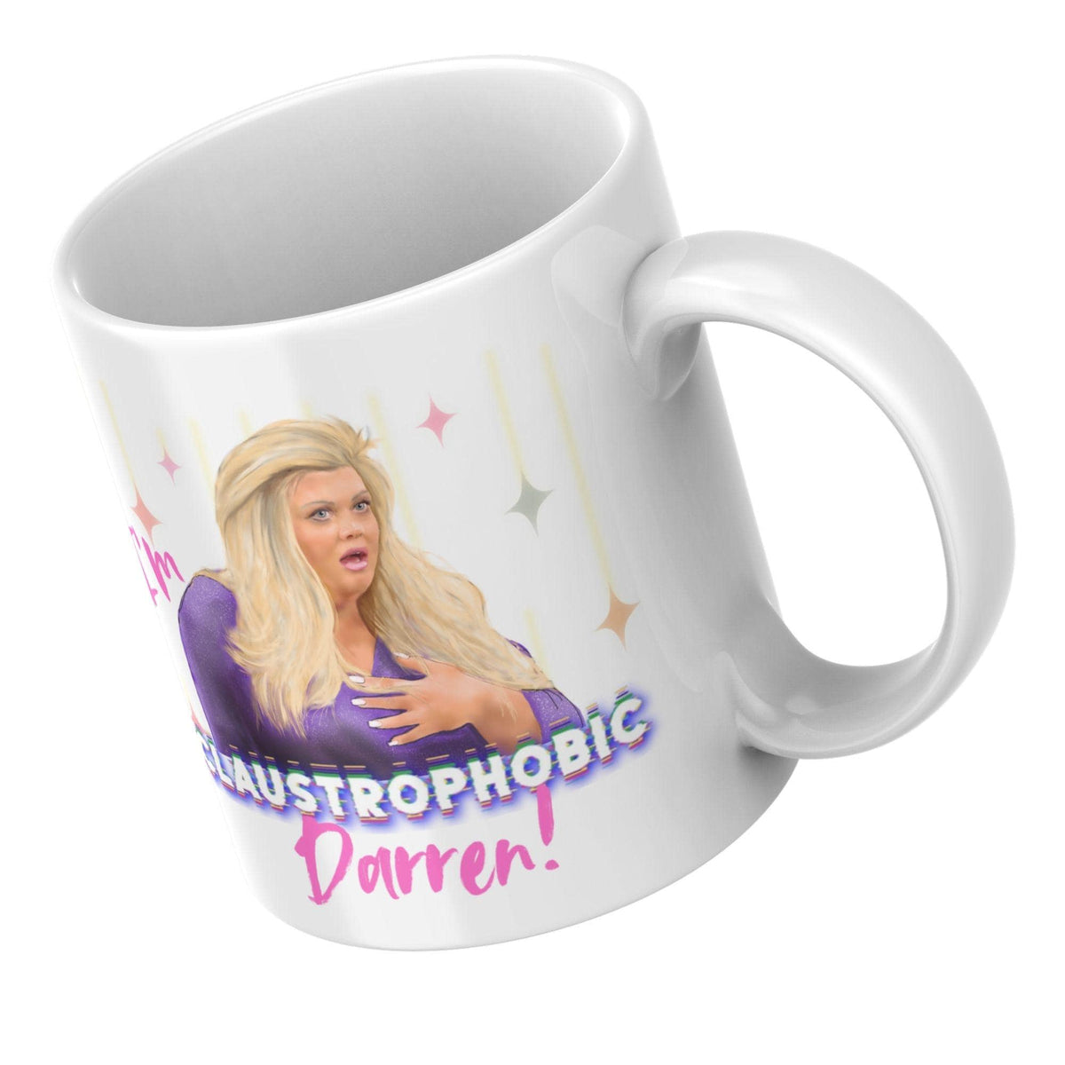 Personalised Gemma Collins Mug, Custom Name, Big Brother Mug, Multi Colour Options