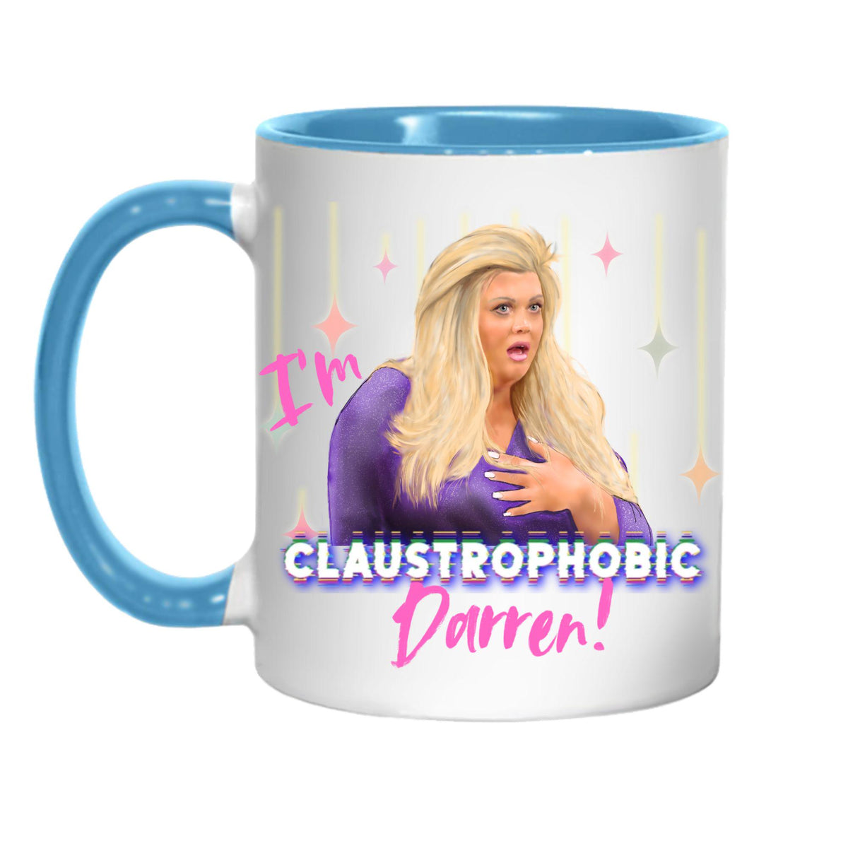 Personalised Gemma Collins Mug, Custom Name, Big Brother Mug, Multi Colour Options