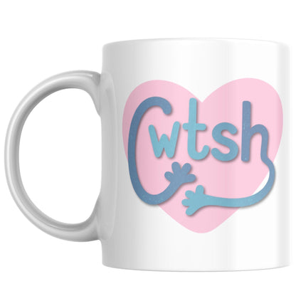 Welsh Cwtsh Mug, Welsh Language Gift - Multi Colour Options