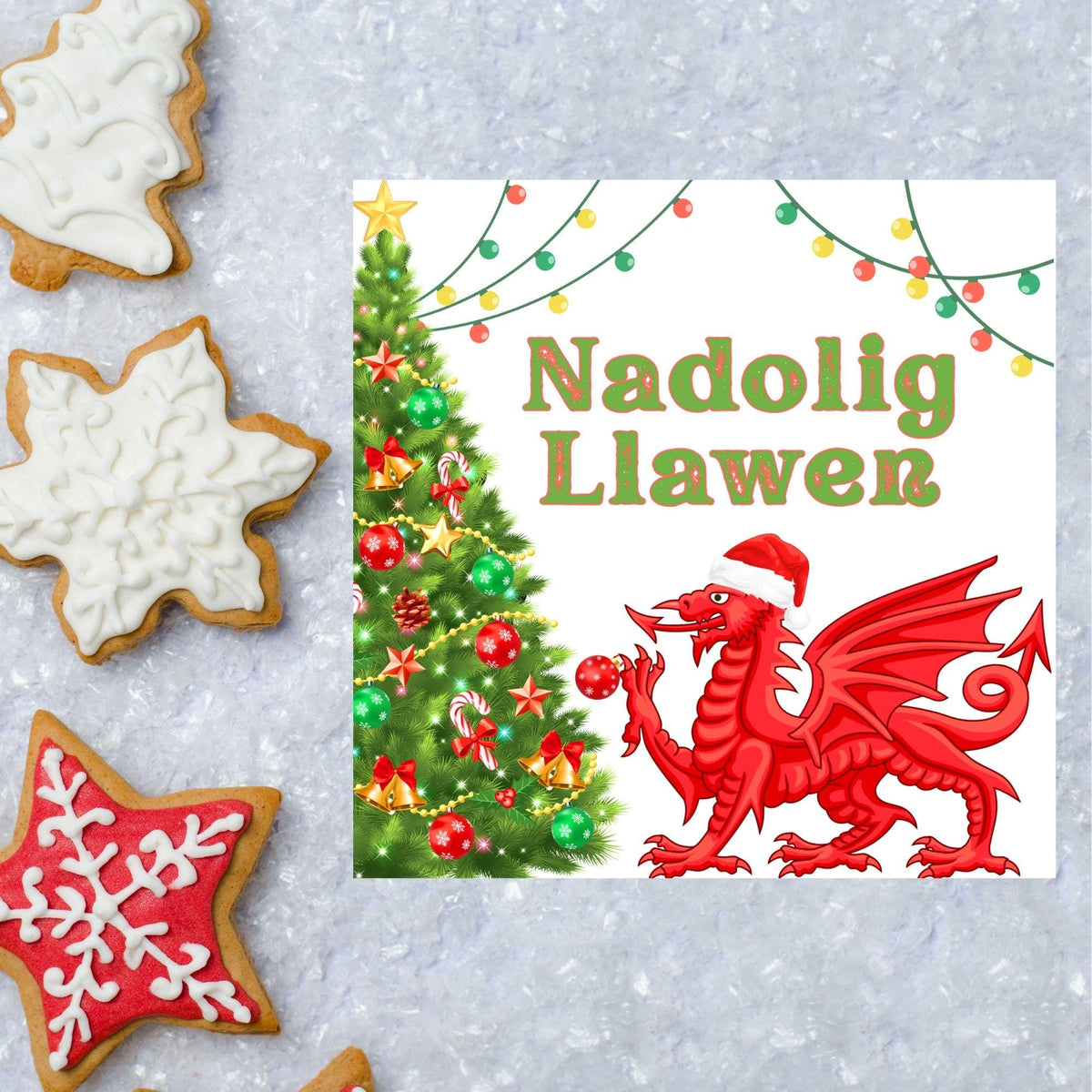 Welsh Language Christmas Card, Welsh Christmas Card, Nadolig Llawen, Card for Wife, Card for Girlfriend, For Sister, For Cousin, For Aunt
