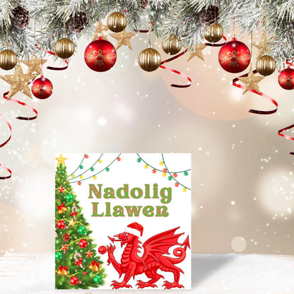 Welsh Language Christmas Card, Welsh Christmas Card, Nadolig Llawen, Card for Wife, Card for Girlfriend, For Sister, For Cousin, For Aunt