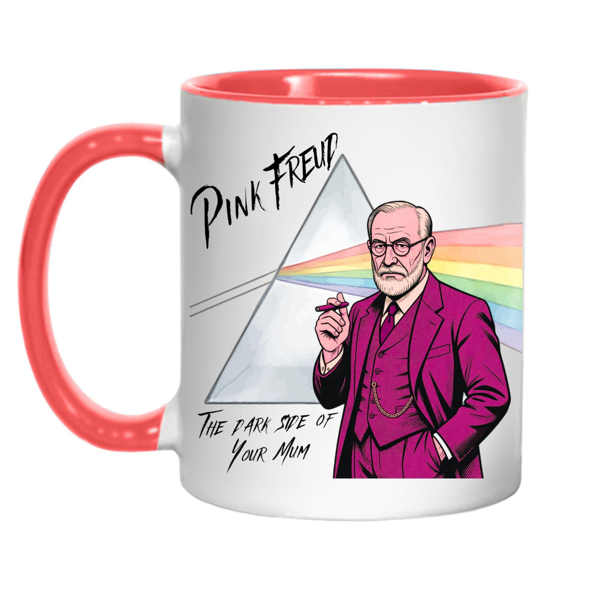 Pink Freud Mug, Funny Psychology Gift, Oedipus Complex, Freudian Mug, Gift For Psychologist, Your Mum - Multi Colour Options