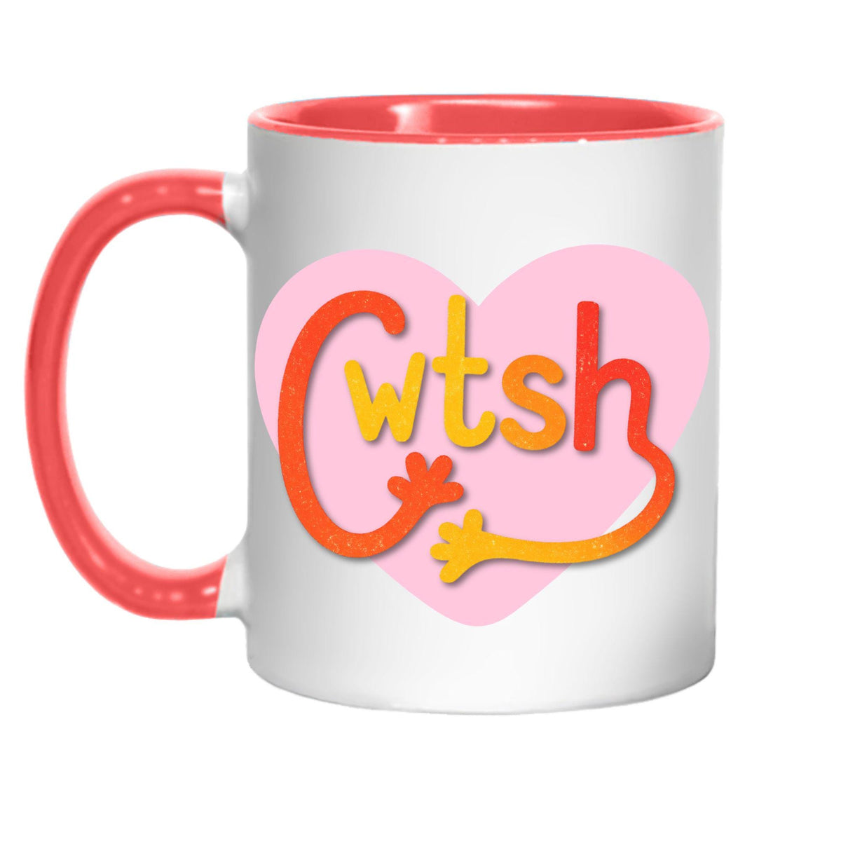 Welsh Cwtsh Mug, Welsh Language Gift - Multi Colour Options