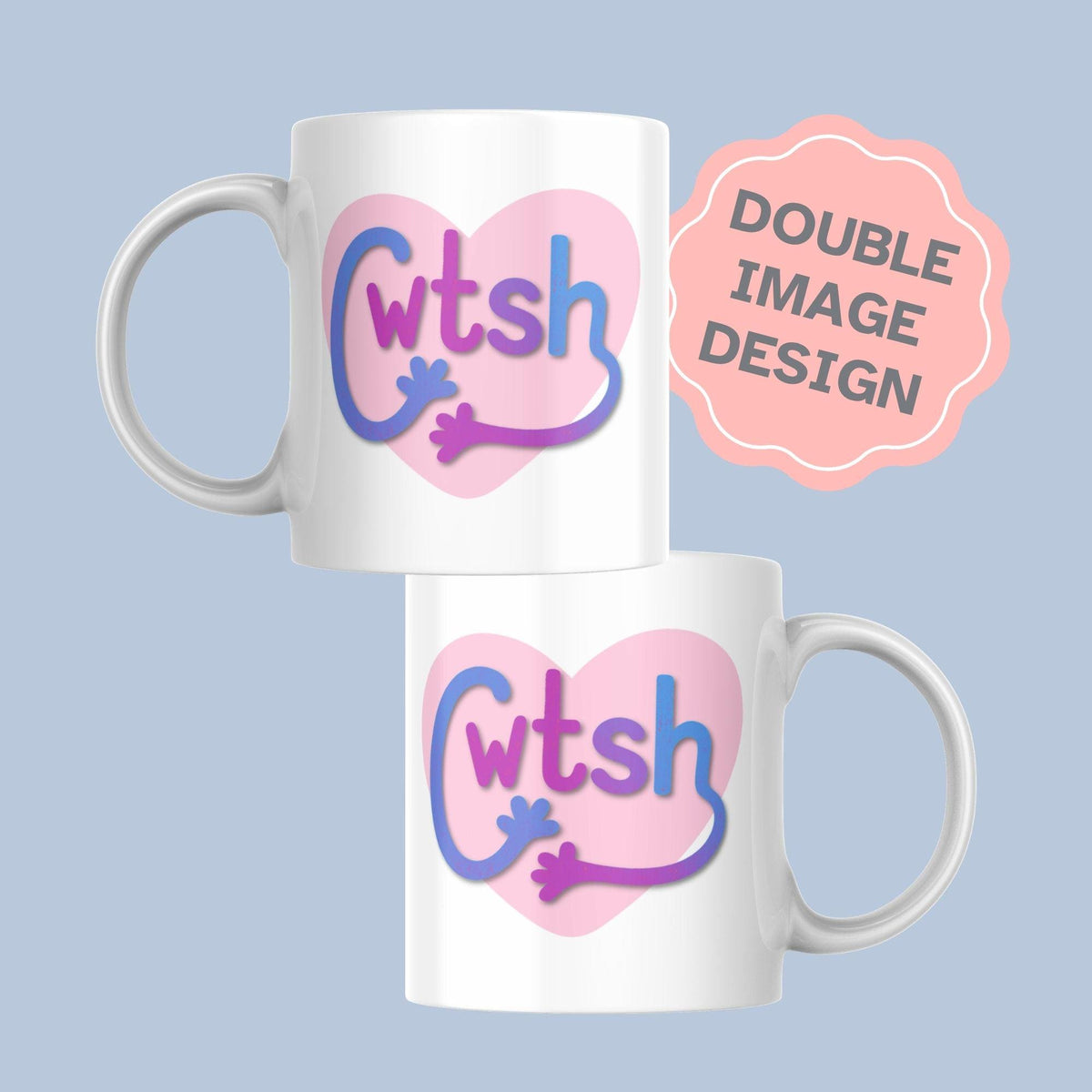 Welsh Cwtsh Mug, Welsh Language Gift - Multi Colour Options